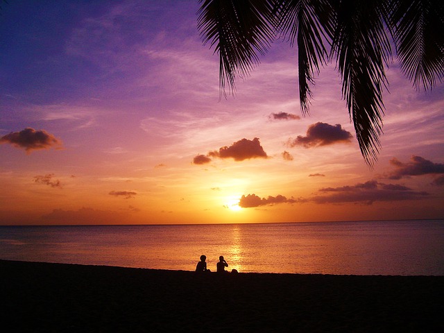 Couché de soleil sur la Basse-Terre